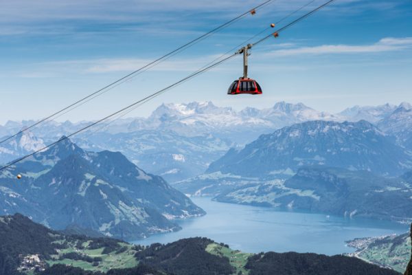 Draky připomíná název lanovky na Pilatus: Dragonride. Foto: PILATUS-BAHNEN AG