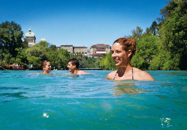 Na plovárně Marzilibad v Bernu. Foto: Switzerland Tourismus