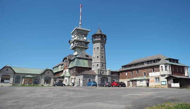 Horský hotel Klínovec, pohled od jihu. Foto: NPÚ