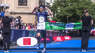 Juniorský maraton, závod běžeckých družstev středních škol v rámci Prague International Marathon 2023.